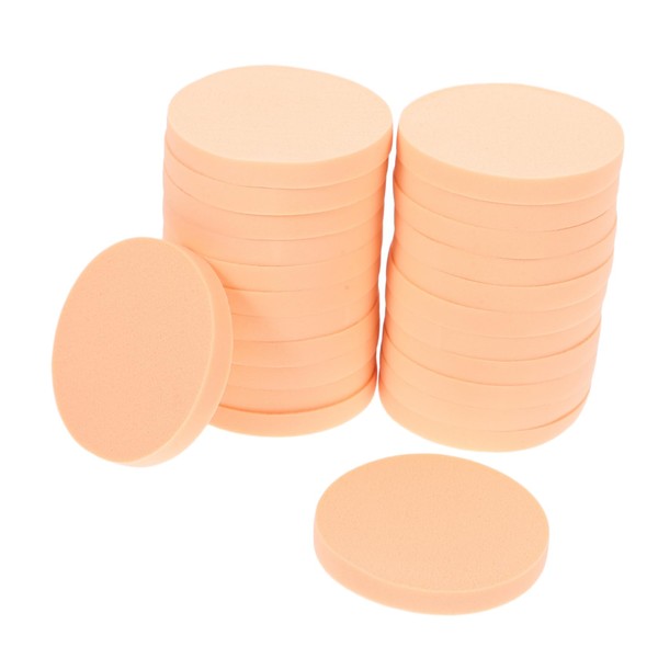 Vaguelly 24Pcs Makeup Removal Pads Round Powder Puff for Facial