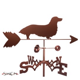 SWEN Products Hand Made Long Hair Dachshund Dog Garden Stake Weathervane ~New~