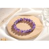 Xiimuaaoo Amethyst Crystal Bracelet for Women Healing Crystal Bracelet Purple