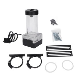 Water Cooling Reservoir 15cm 550L/H 10W 12V DC 3.5m Pump Head G1/4 Thread Fast Heat Dissipation CPU Cooling System