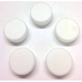 celloexpress Round Flat Rattles 1.2cm x 2.2cm / 12mm x 22mm - Teddy Bear & Soft Toy Making Replacement Rattlers - Pack of 5