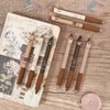 BAYTORY 8Pcs Cute Retractable Erasable Gel Pens, Blue and Black