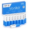 Voniko - Premium Grade AA Batteries -16 Pack- Alkaline Double