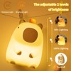 BemeedLigt Capybara Night Light,Cute Silicone Squishy LED Animal Lamp,Dimmable Nursery