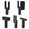 5PCS 1Inch Blacksmith Anvil Hardy Tool Set for Forging