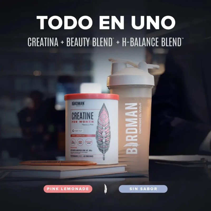 Birdman Creatine For Women Creatina Para Mujer Con Inositol, Acido