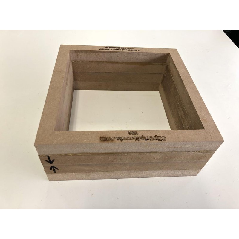 slipGrip 2-Part Foundry Wood Flask for Sand Casting Jewelry Or