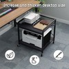 METYERRY Under Desk Printer Stand with Power Outlet Large Printer