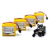 elxjarcell (4-Pack) 7.2V 1000mAh Ni-CD AA Battery Pack with SM-2P