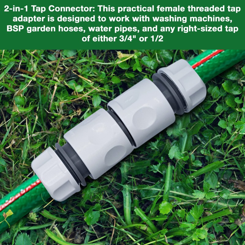Ultimate Hose Fitting Set - 2in1 Tap Connector & Threaded