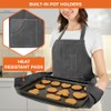 opux Chef Apron for Men, Kitchen Apron with Pockets for