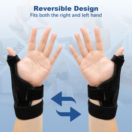 Wepai Thumb Orthosis Right & Left, Adjustable Thumb Splint with Metal Splints, for Thumb Sprain, Wrist Fixed, Sprain, Arthritis, Tendonitis, (Universal)