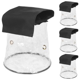 MAD OWL LED Par Light Rain Cover, Waterproof Outdoor Par Light Protection, Weather Shield for Stage Lighting, Hanging Mini LED Light Rainproof and Dustproof Accessories 4Pack transparent