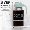 Primula Mason Jar Cold Brew Iced Coffee Maker with Stainless