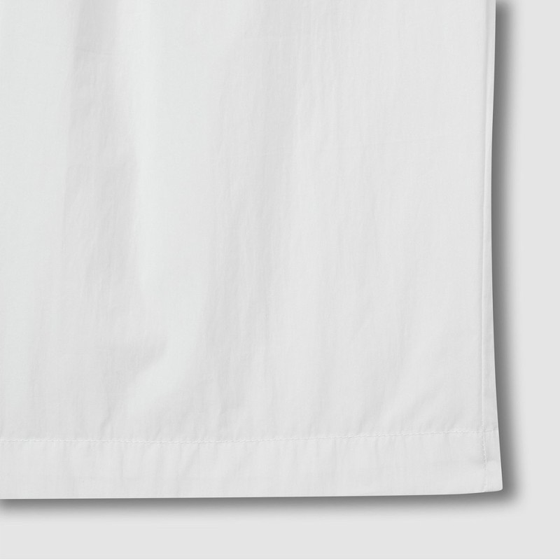 JAJU/JAJU Women's Square-textured Easy Banding Pants_White