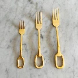 (Hottracks) Gold Cutlery, Western Cuisine, Dessert Fork / (핫트랙스)골드 커트러리 양식기 디저트포크