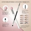 Eyebrow Stamp Stencil Kit - for Waterproof Eyebrows Makeup, Eyebrow