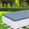Funsicle Durable Rectangular Pool Cover with Adjustable Drawstring for Oasis,