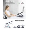 ivoler Adjustable Laptop Stand with 360° Rotating Base,Ergonomic Laptop Stand
