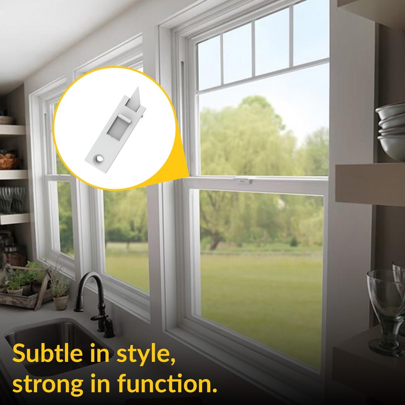 Brixwell 83-620WA White Better-Bilt 83 Series Vinyl Window Slide/Tilt Latch
