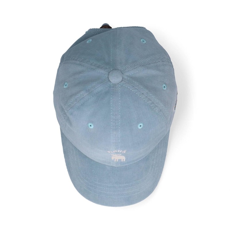 Mozu Kid's Logo Corduroy Cap, Hat, blue