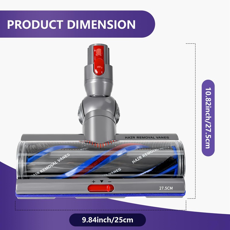 Upgrade High Torque Replacement Head Compatible with Dyson V10 V11