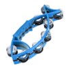 Hand Tambourine Bell Smooth Fish Shaped Double Row Tambourines Musical