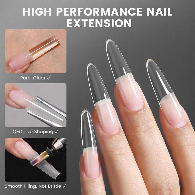 YOKEFELLOW Pureform Poly Nail Gel 50g, HEMA & TPO Free,Ultra