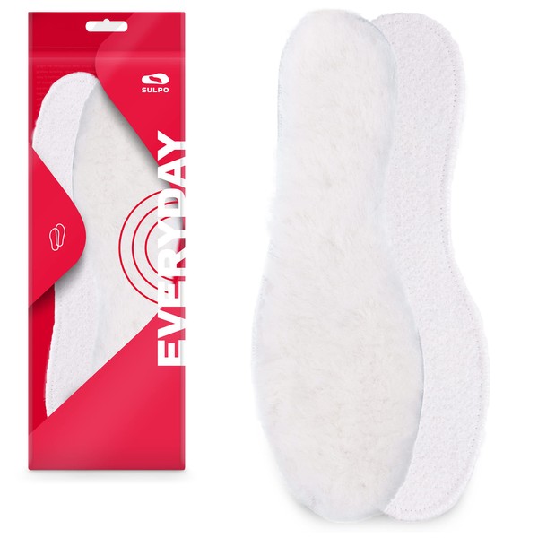 SULPO Winter Insoles - Real Sheep's Wool Insoles for Winter