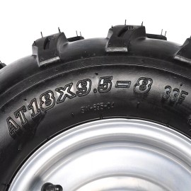 Unbranded 2pc 8" inch 18x9.5-8 Tire Rim Wheel 18x9.50-8 Garden Tractor Mower ATV Buggy