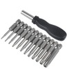 12 Pack 50mm Torx Screwdriver Bit Sets,YuCool 1/4 inch Hex