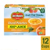 DEL MONTE Diced Peaches FRUIT CUP Snacks in 100% Fruit