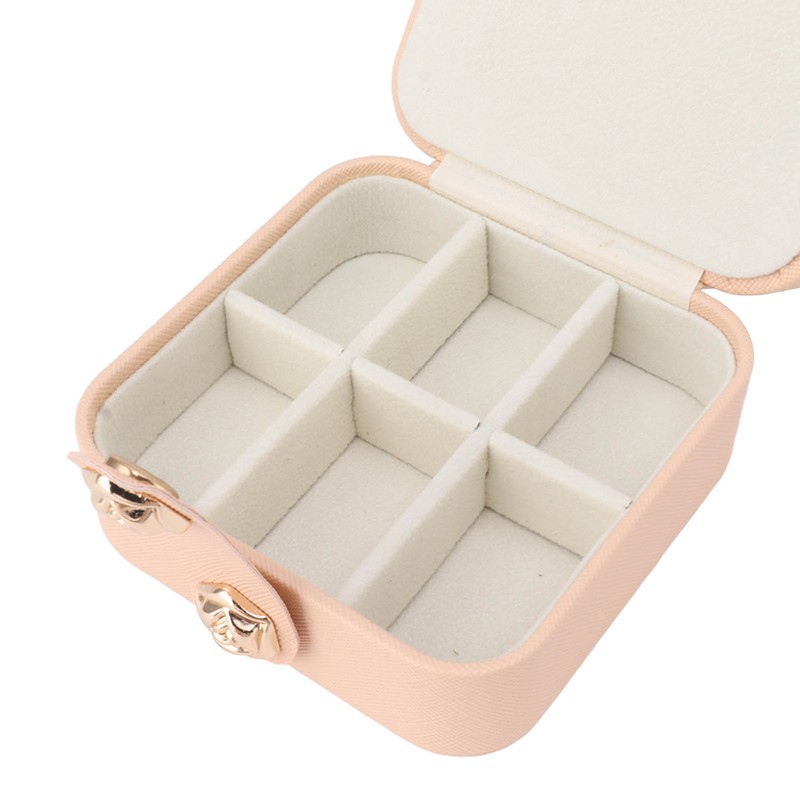 Travel Jewelry Box Organizer Small Portable Storage Case 2 Layer