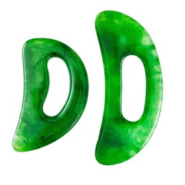 Yeesabella 2 PCS Gua Sha Stone Large Body Gua Sha Tool Guasha Stone Tool Lymphatic Drainage Massager Sculpting Anti Cellulite Tools for Full Body Men Women Plastic