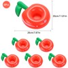 6 Pack Inflatable Cherry Drink Holder, LIYDE Drink Floaties Floating