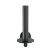 WENKO Bosio Toilet Roll Holder Black Matt Stainless Steel Rustproof