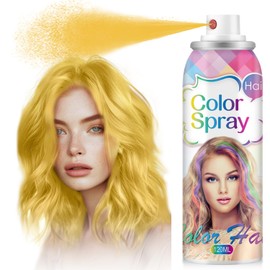 Temporary Hair Color Spray for Women and Kids, Natural Washable Black Hair Dye Pomades, One-time Use Hair Color Wax, Disposable Natural Hair Strong Style for Christmas Party,Hollowen,Cosplay (Blonde)