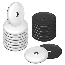 M METERXITY 20-Pack EPDM Bonded Sealing Rubber Washers, 304 Stainless Steel #12 x 1-1/4" OD Neoprene Rubber Washers Gasket for Bolts/Screws/Machinery/Ships/Roof