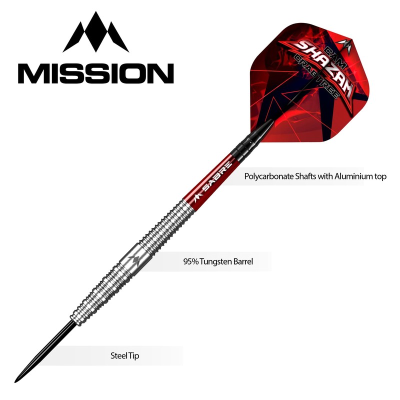 Mission Cam Crabtree 90% Steel Darts 21 g