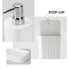 Hosoncovy 4 PCS Bathroom Accessory Set Bathroom Container Set with