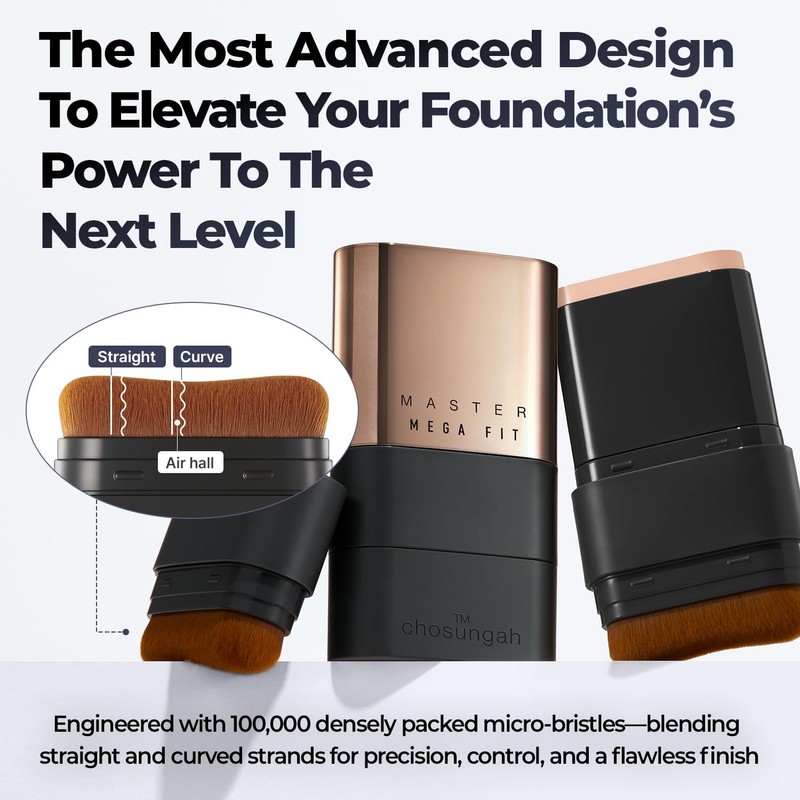 CHOSUNGAH BEAUTY Mega Fit Stick Foundation Master with Brush -