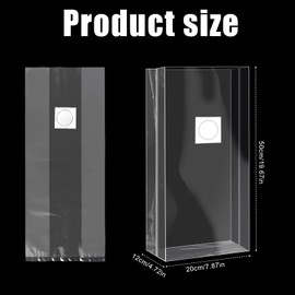 30pcs 5x8x20 Mushroom Grow，Substrate Bags, 6 Mil Thick Mushroom Spawn，Cultivation Bags, Grain Bags with Injection Port for Filter Patch Bags with 0.2 Micron Filter for School Projects Hobby Farmers