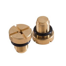 Twowinds Radiator Hose Bleeding Screw Coolant Expansion Tank Cooling Drain Plug with Gaskets E30 E36 E46 E39 E38 Mini (1984-2006) 17111712788 (Set of 2)