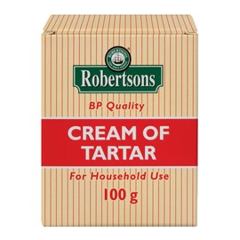 Robertsons Cream Of Tartar - Use For Cooking, Cleaning, Baking - Stabilises Egg Whites & Adds Volume - Blocks - 3 x 100grams