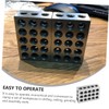 jojofuny 23hole Milling Machine Vise Parallel Pad Flat Contours Block