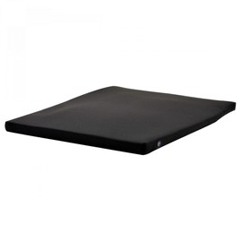 Lacura Half Gel/Half Foam Cushion, 18"W x 18"D, Ultra-Thin, Lightweight, and Supportive Seat Pad, Comfortable Sitting Cushion for Wheelchairs to Relieve Pressure, Latex-Free, Medium-Density Foam