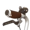 Short Ergonomic Handles for Brompton Eco Leather Type M Dark