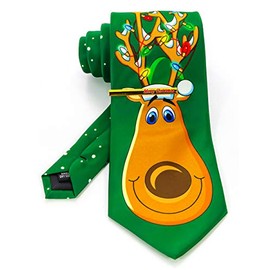 JEMYGINS Men's Christmas Tie and Tie Clip Set - m