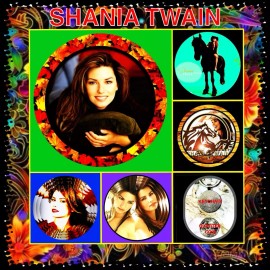 SHANIA TWAIN CANADIAN ARTIST  FIVE KEYCHAINS