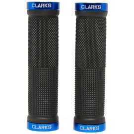Clarks Vice Lock-On Handlebar Grip Black with Blue Anodised End